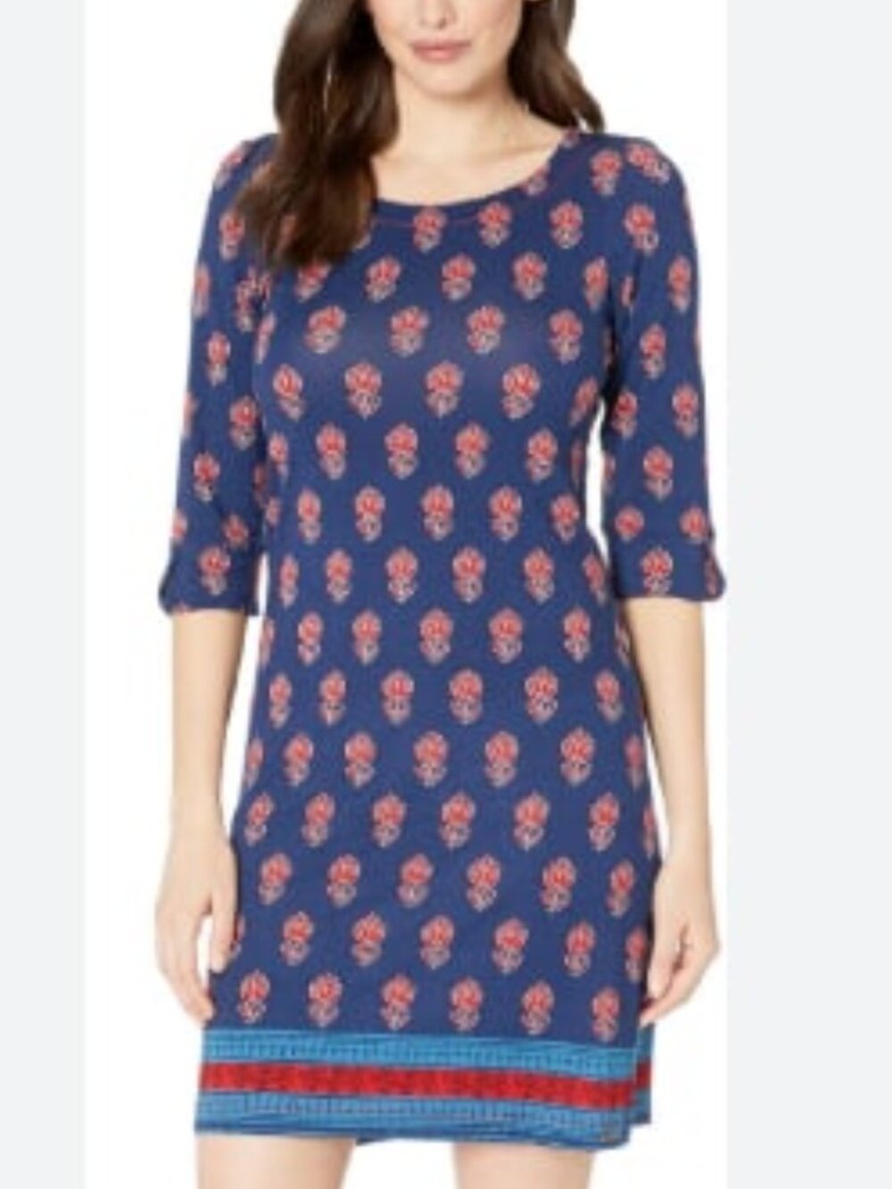 Hatley Navy and Red Floral Viscose Lucy Dress